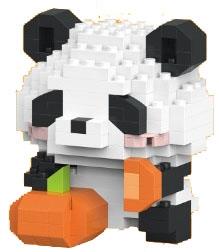 Eating Pumpkin 171PCS Panda Low Price Impulse - Micro Particle Building Blocks   ITEM NO.： W044739