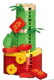 Rising steadily with 103PCS low-priced impulse model - Micro Particle Building Blocks   ITEM NO.： W044705