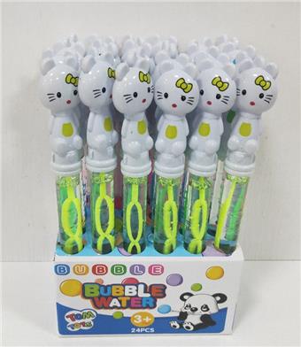 Small Flower Cat Bubble Stick (regular uncovered) (24 sticks)   ITEM NO.： W043054