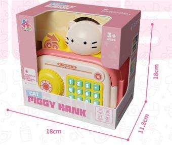 Little piggy bank, little cat   ITEM NO.： W051235