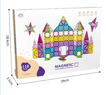 7.5CM color window magnetic sheet 118PCS   ITEM NO.： W046546