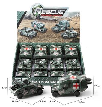 Inertial Hummer military vehicle (8 units, 2 mixed models)   ITEM NO.： W041748