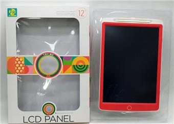 LCD writing board monochrome 12 inch (with vacuum sealed delivery battery, screwdriver, and pen)   ITEM NO.： W056573