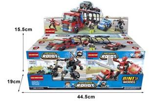 Speed Warrior 8-in-1 Bridge Transport Vehicle 886pcs 8 boxes   ITEM NO.： W046209