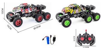 1: 16 Five way Light Six wheel Skeleton Watermark Climbing Vehicle   ITEM NO.： W060655