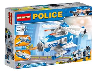 Police helicopters 109pcs   ITEM NO.： W044451