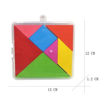 Wooden 06105 Small Tangram Teaching Tool Puzzle Puzzle   ITEM NO.： W049310