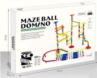 Domino Ball Track Building Blocks 183pcs   ITEM NO.： W046452