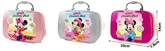 Minnie glitter makeup bag 14pcs   ITEM NO.： W059484