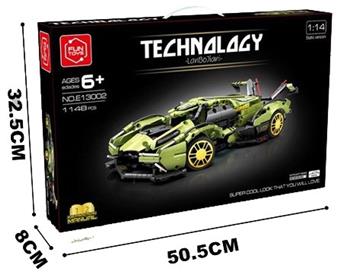 DIY Building Blocks 1:14 Static Lamborghini (1148pcs)   ITEM NO.： W046314