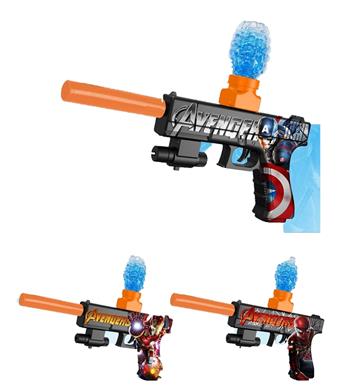 League of Legends Graffiti Electric Dual Use Water Bullet Gun (7-8MM) with Infrared and 3 pieces of EVA, 1 pack of dry water bullets, 1 pack of electricity, 3 mixed versions   ITEM NO.： W064010