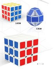 Third order new rounded cube+3.4 cube+small ruler high-frequency (with spring)   ITEM NO.： W061126