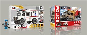 Inertia City Police Series - Ambulance (with Doll) with Light and Sound   ITEM NO.： W047402