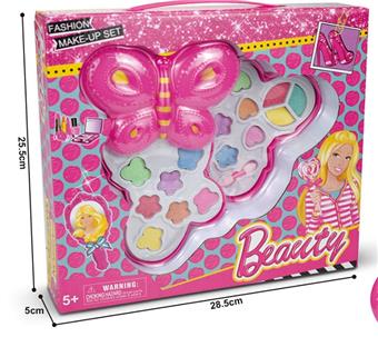 Fashion Barbie Butterfly Two layer Makeup Box Set   ITEM NO.： W058421