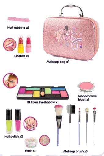 Kuromi glitter makeup bag 14pcs   ITEM NO.： W059483