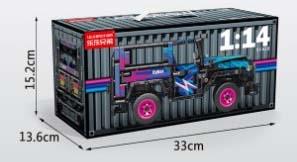 1: 14-j40 Power Car (Cyberpunk) 910pcs (Low Price Impulse) Micro Particle Building Blocks   ITEM NO.： W044858