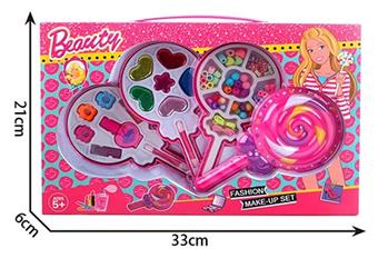 Fashion Barbie lollipop with three layers of beads and cosmetics   ITEM NO.： W058207