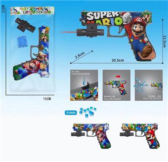 Super Maria Inflatable Water Bullet Gun with Infrared, Comes with One Pack of Water Bullets, Three Mixed Models   ITEM NO.： W063783
