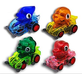 Transparent dinosaur powered scooter   ITEM NO.： W047519