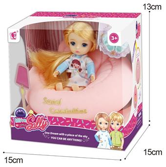 5-inch fashionable doll with full enamel sofa storage jar   ITEM NO.： W051022