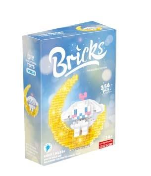 Moon Ear Dog Building Blocks 356pcs   ITEM NO.： W046065
