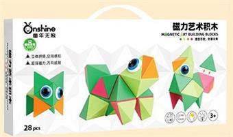 Magnetic Art Building Blocks -28pcs   ITEM NO.： W043458