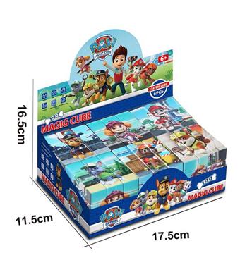 Wangwang Team Magic Cube (6-pack) Third order Magic Cube 5.7cm UV Printing Stress Relief Puzzle Magic Cube 3rd order Puzzle Magic Cube Stress Relief Puzzle Toy Finger Game   ITEM NO.： W042803