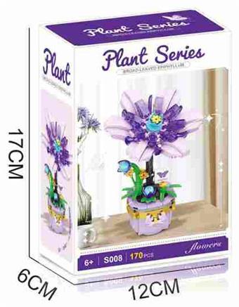 Building Block Epiphyllum 170PCS - Flower Series   ITEM NO.： W059981
