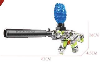 Supply Mini AK47 Water Transfer Water Bullet Gun Electric Water Bullet Gun Simulation Crystal Pinball Shooting Toy Gun   ITEM NO.： W064656