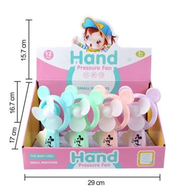 Mickey manual fan (12pcs/box)   ITEM NO.： W042101
