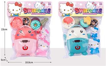 Children's Puzzle Play Home Toy Mini KT Cat Kitchen DIY Rice Cooker Small Appliance Package   ITEM NO.： W043279