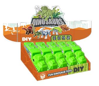 Dinosaur storage cart with DIY puzzle assembly dinosaur (sub comb dragon)   ITEM NO.： W049048
