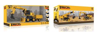 1: 16 inertia four-wheel excavator with bucket (with light and sound)   ITEM NO.： W047392
