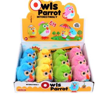 Two tone owl (12PCS)   ITEM NO.： W062593