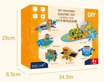 DIY wooden toys with machines   ITEM NO.： W062047
