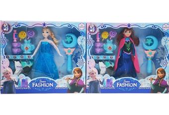 11.5-inch live action ice and snow adventure with hanging clothes, fairy sticks, and candy vacuum formed accessories mixed in two styles   ITEM NO.： W055551