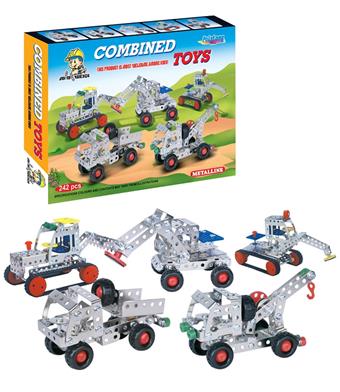 Five sets of metal assembled toys (four mixed)   ITEM NO.： W042349