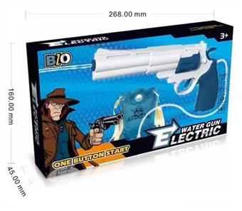 Backpack left wheel electric water gun (available in three colors: radish, blue, and pink)   ITEM NO.： W066971