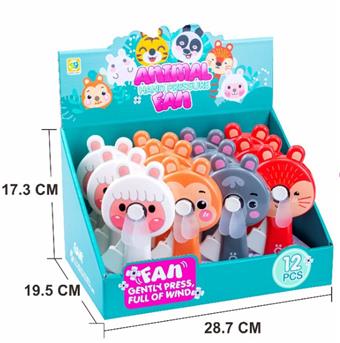 Fun Animal Fan 12pcs/Display Box   ITEM NO.： W042070
