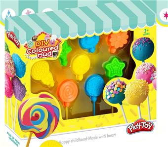Colored clay lollipop   ITEM NO.： W053696