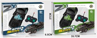 Two way remote control car (blue/green)   ITEM NO.： W055093