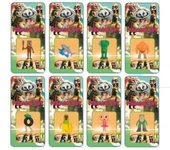 Shanhaijing wooden stick figurine single card set/8 styles   ITEM NO.： W055594
