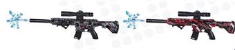 C model, water tank electric gun (equipped with battery, USB charging cable, muffler, magnifying glass, 1 pack of water tank, 1 water tank box)   ITEM NO.： W063092