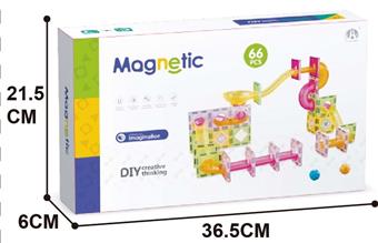 5.5CM Pipe Ball Magnetic Building Blocks 66PCS   ITEM NO.： W046799