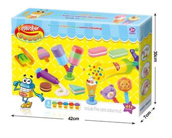 Qile Colorful Mud Ice Cream Biscuit Set   ITEM NO.： W053860