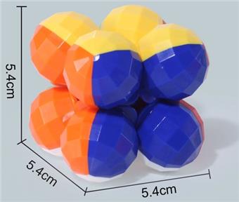 Second order sphere solid color Rubik's Cube (three mixed designs)   ITEM NO.： W042730