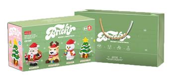 Christmas gift bag (4 mixed types)   ITEM NO.： W044565