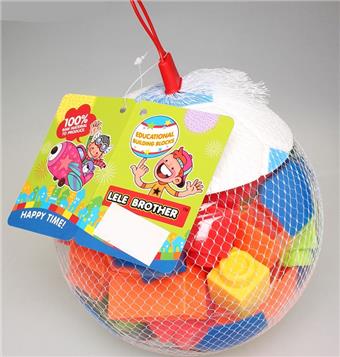 Football puzzle building blocks with multiple colors mixed and counted (24PCS)   ITEM NO.： W046237