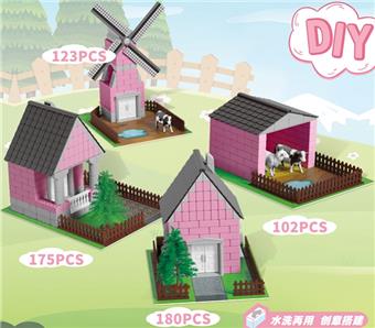 DIY construction expert Nordic town (small box (high-end version) plastic UV bottom plate   ITEM NO.： W061958