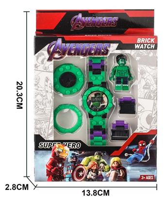 Hulk Electronic Building Block Watch   ITEM NO.： W061416